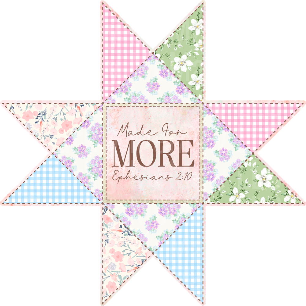 Patchwork Made for More UV DTF DECAL