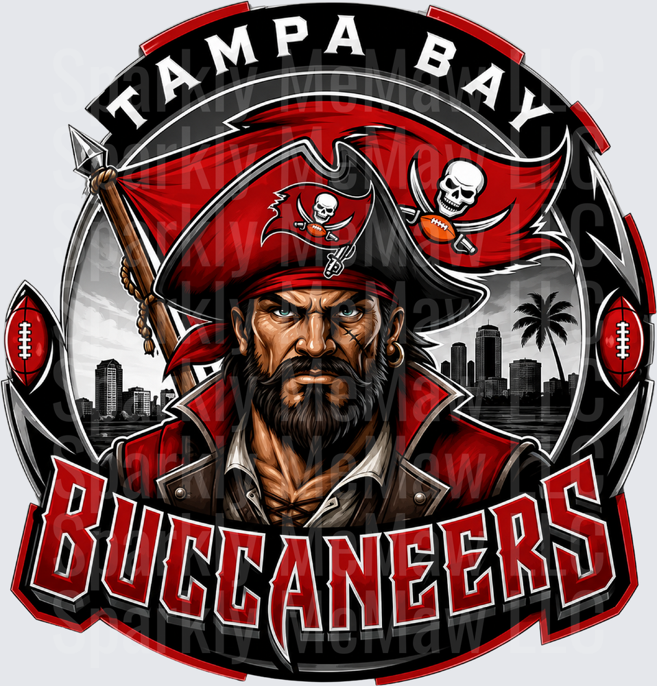 Tampa Bay Buccaneers Pirate This is a UV DTF Decal