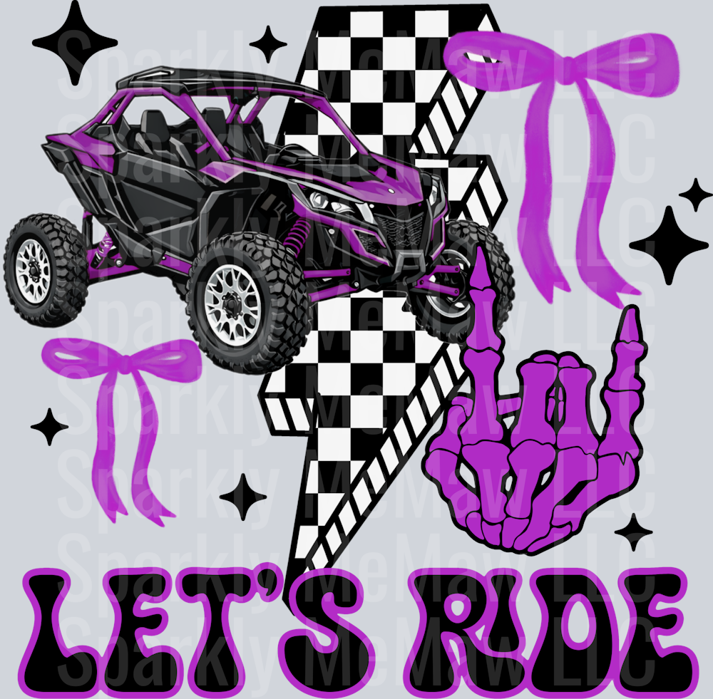 purple sxs UV DTF Decal