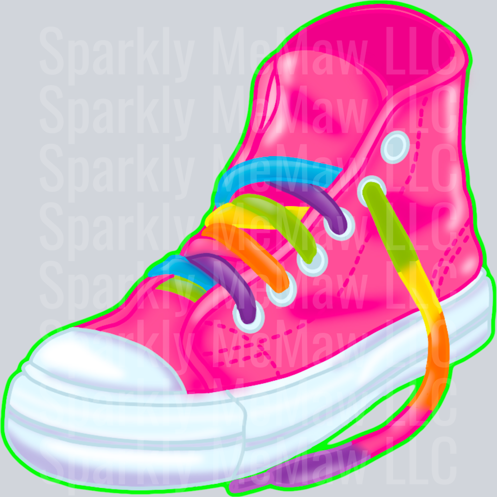 LF vintage Shoe UV DTF Decal
