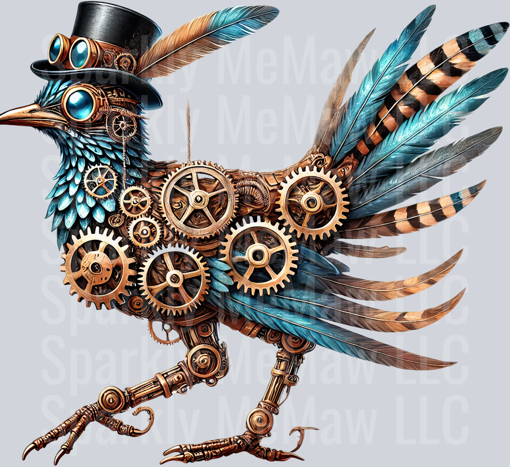 Road Runner SteamPunk UV DTF Decal 18