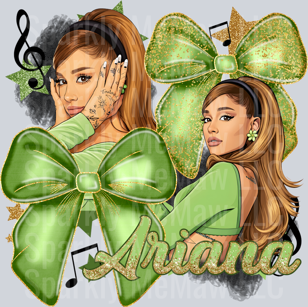 Ariana UV DTF Decal