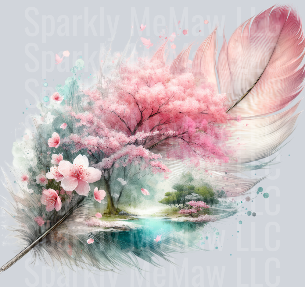 Artistic Feather 1 UV DTF Decal