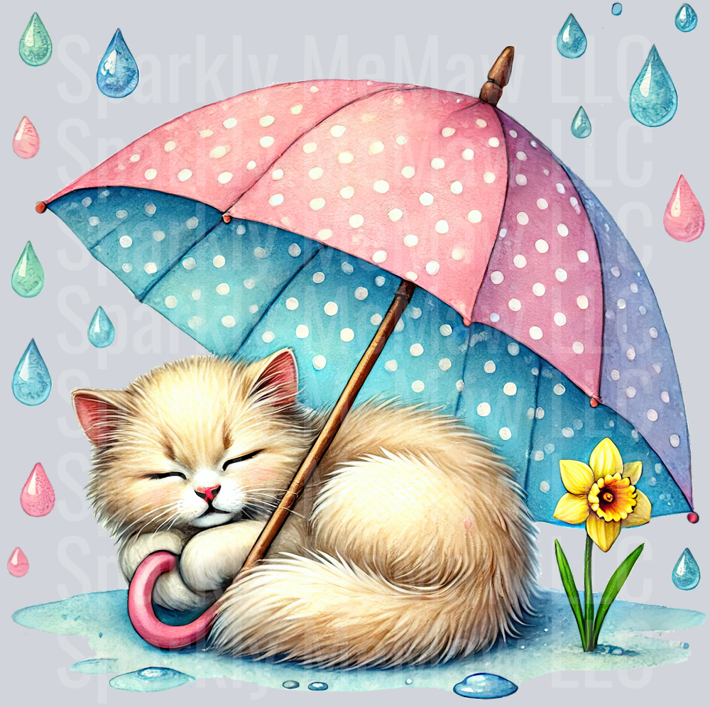 15 April Showers UV DTF Clip art Decal