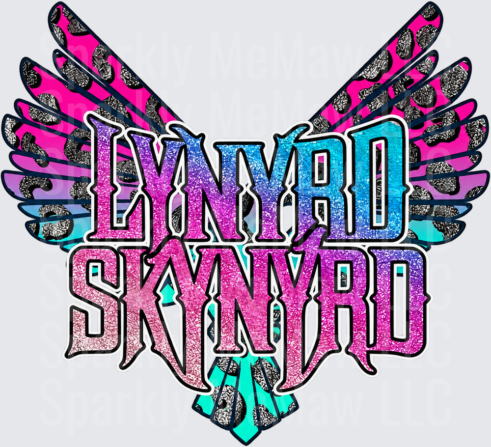 Lynyrd Skynyrd Wings Logo UV DTF DECAL (HARD SMOOTH SURFACE)