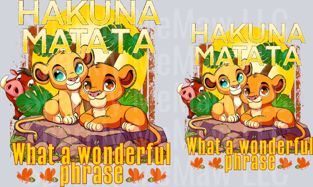 What a Wonderful Phrase Decal Set 5 and 4 inches