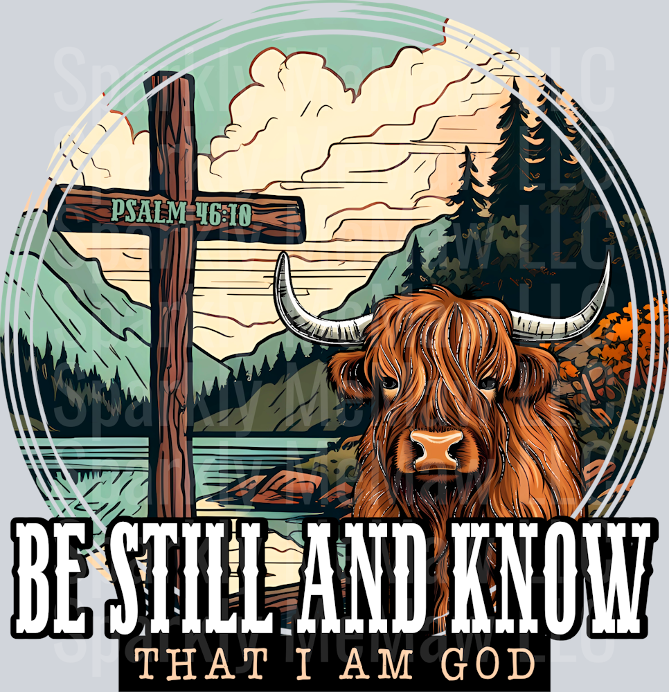 Be Still and Know UV DTF Decal