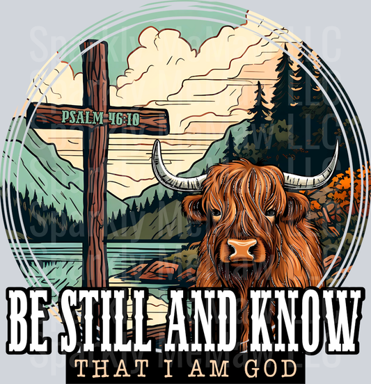 Be Still and Know UV DTF Decal