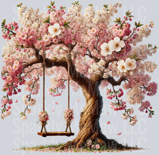 3 Cherry Blossoms set 2 UV DTF Clip Art Decal