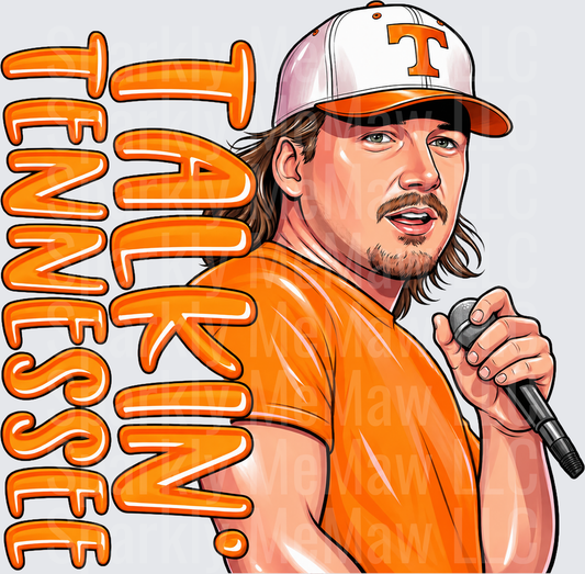 Talkin Tennessee Country Singer UV DTF Decal