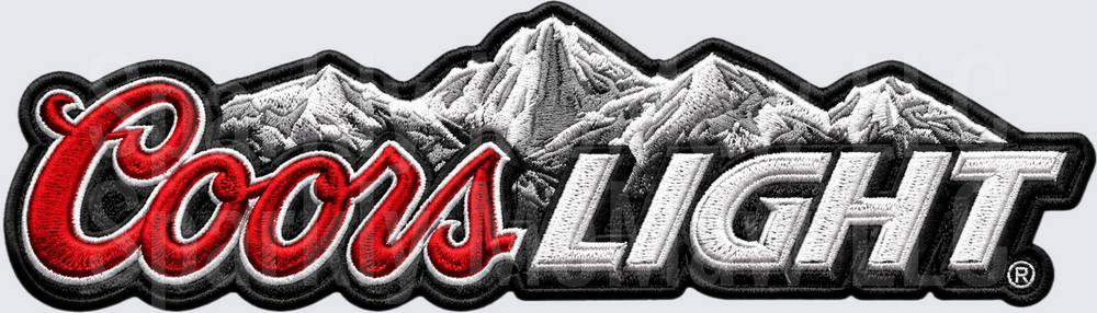 Coors Light Beer Logo with Mountain Range UV DTF Decal
