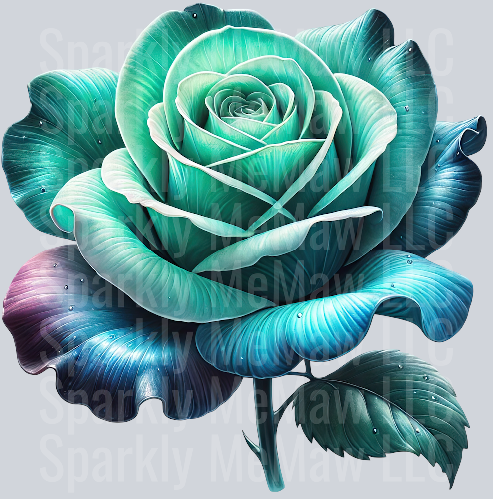 Fantasy Rose 12 UV DTF Decal