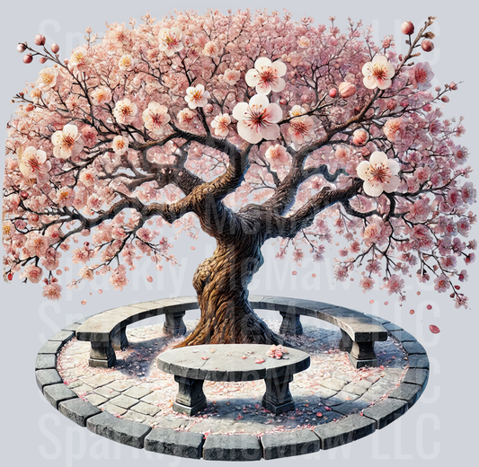 2 Cherry Blossoms set 2 UV DTF Clip Art Decal