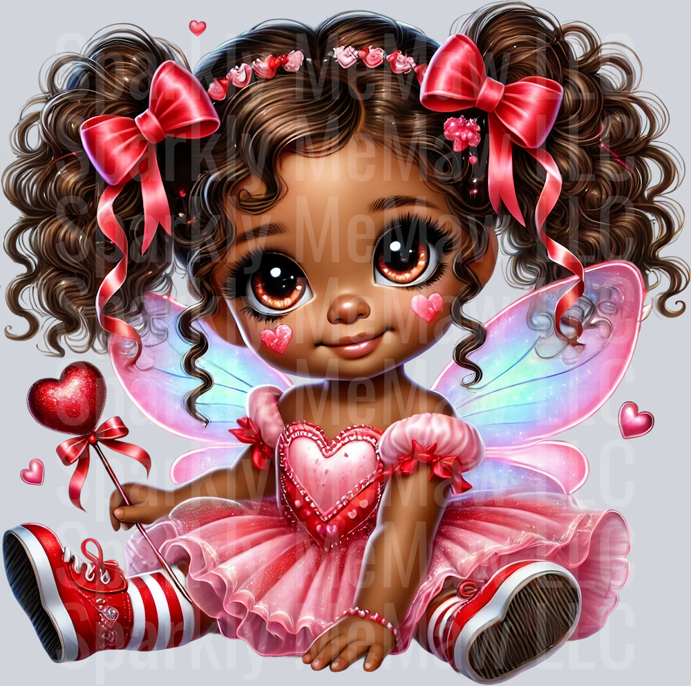 valentine girl 6 Clip Art UV DTF Decal
