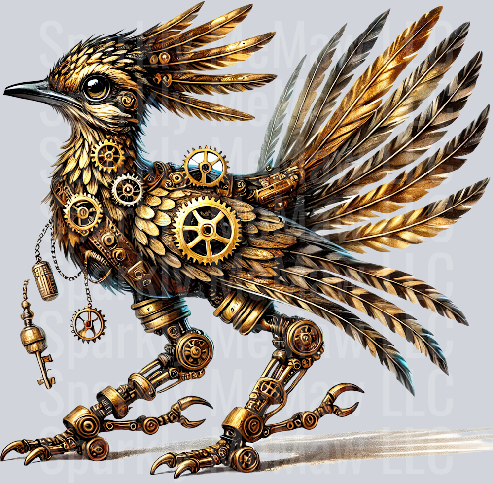 Road Runner SteamPunk UV DTF Decal 44