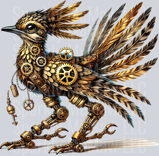 Road Runner SteamPunk UV DTF Decal 44