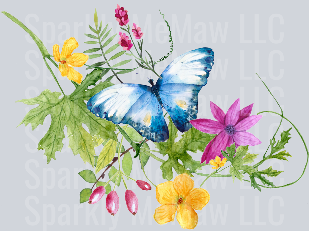 Butterfly UV DTF Clipart Decal 4