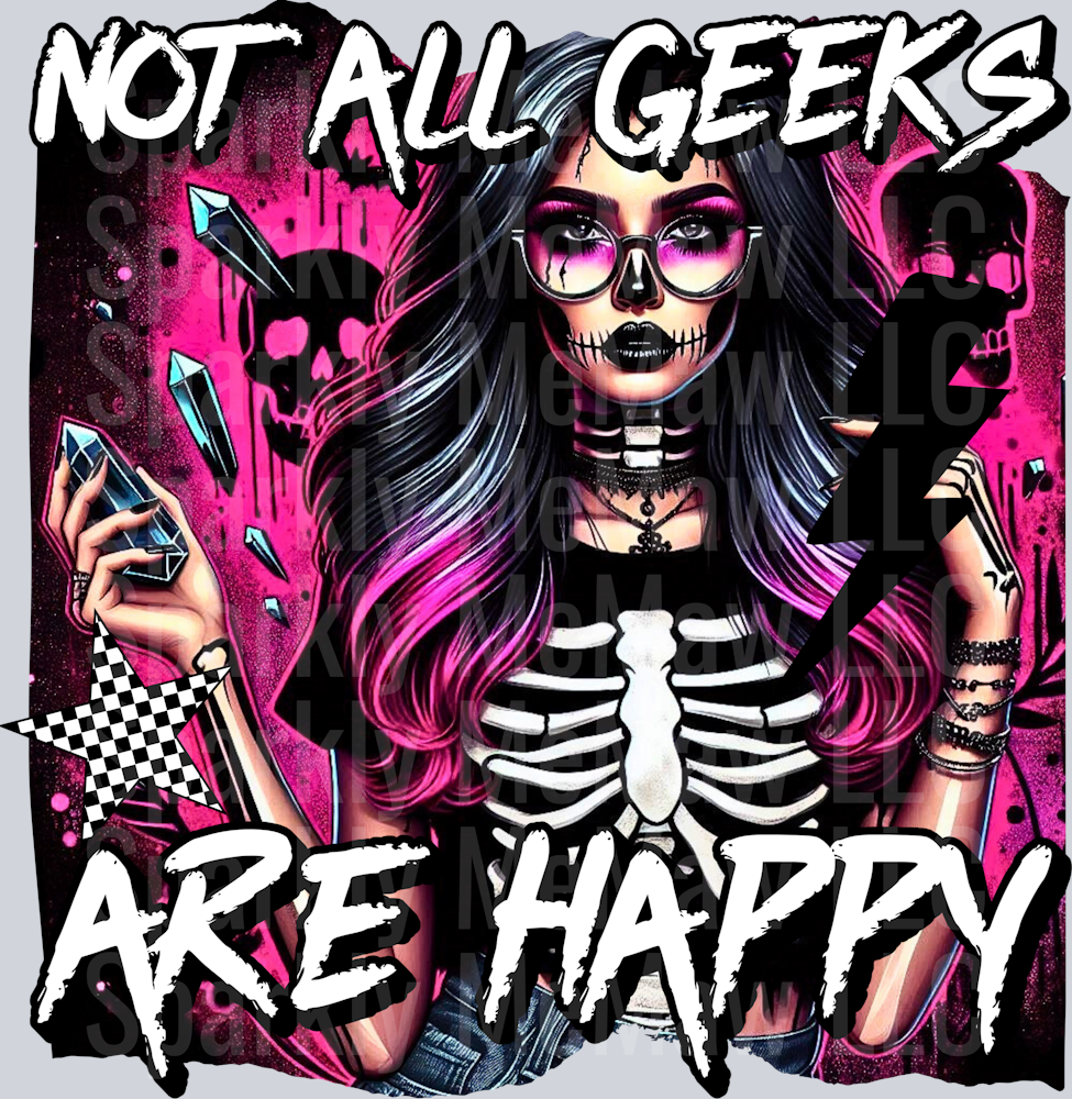 not all geeks UV DTF Decal