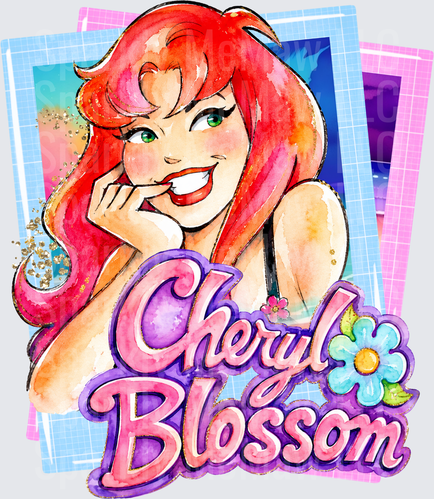 Cheryl Blossom Riverdale Character Portrait DTF Transfer for Fabric