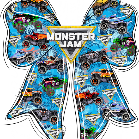 Monster Jam Bow DTF Transfer (Fabrics)