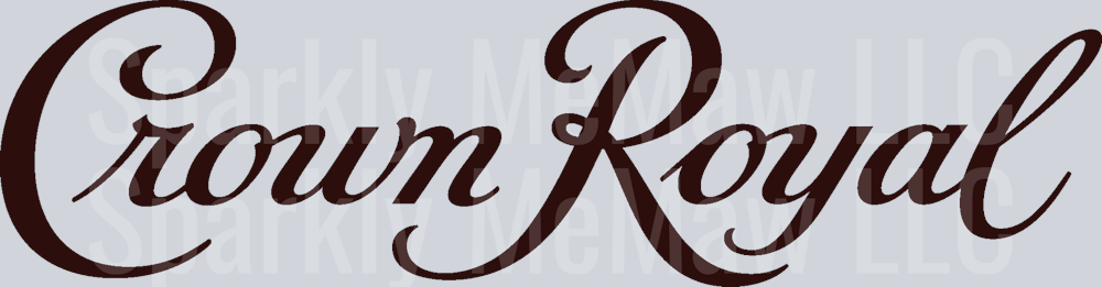 Original logo_Crown Royal UV DTF Decal