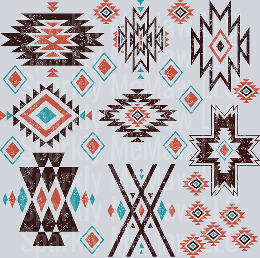 Aztec Western Distressed 10x10