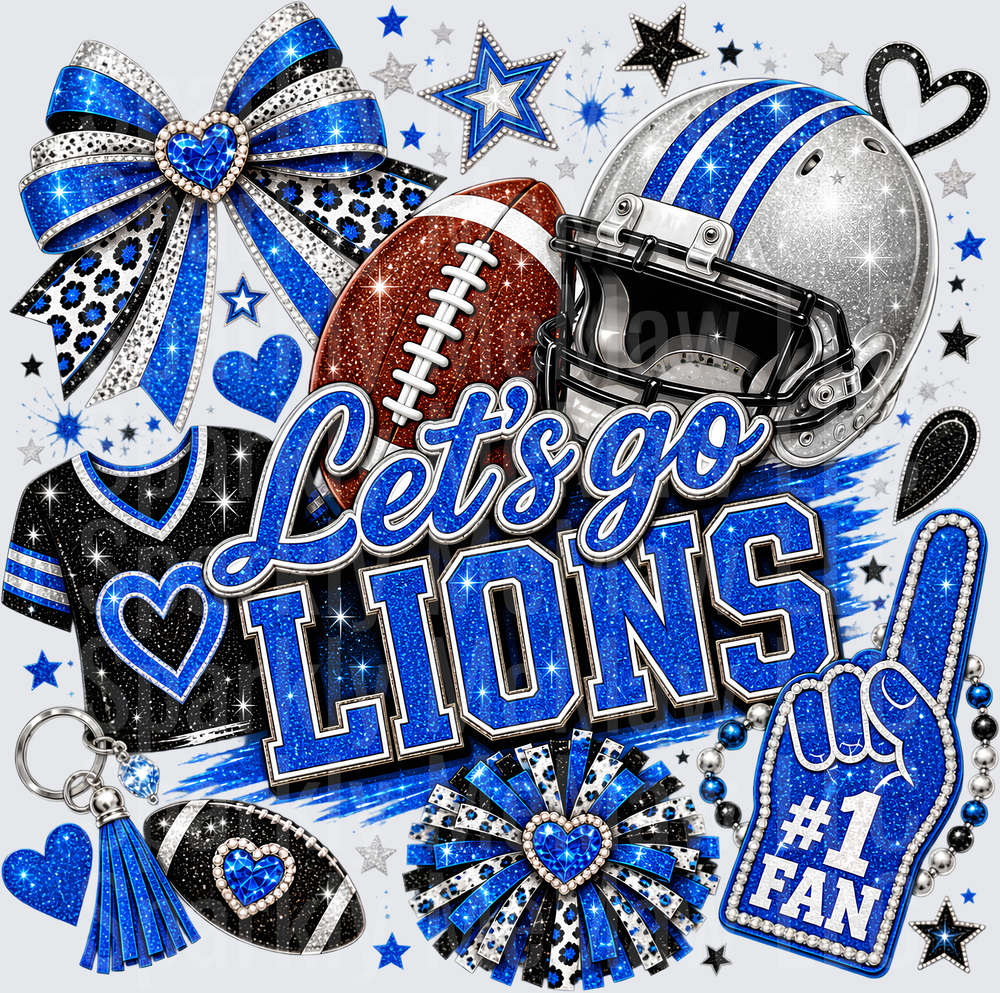 Let's Go Lions #1 Fan UV DTF Decal