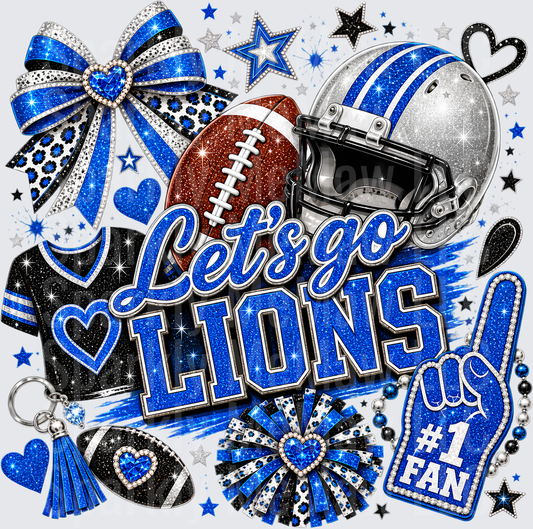 Let's Go Lions #1 Fan UV DTF Decal