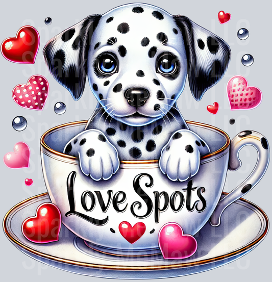 Valentines Cup Puppy 15 UV DTF Decal