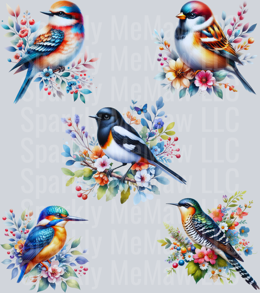 Pretty.Birds.UV DTF Element Sheet