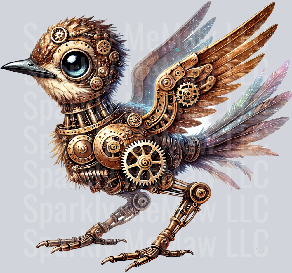 Road Runner SteamPunk UV DTF Decal 5