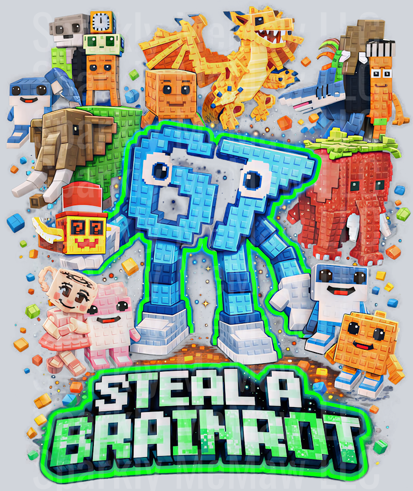 steal a brain rot UV DTF Decal