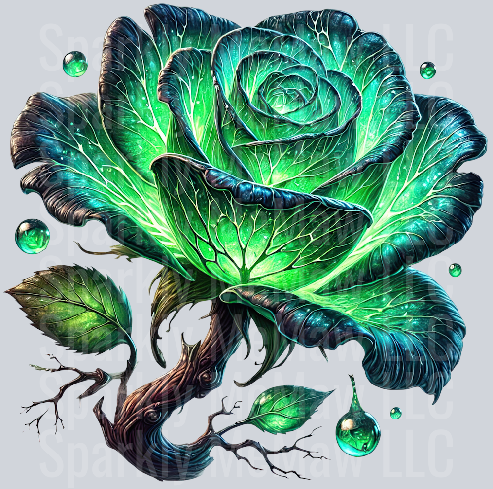 Fantasy Rose 43 UV DTF Decal