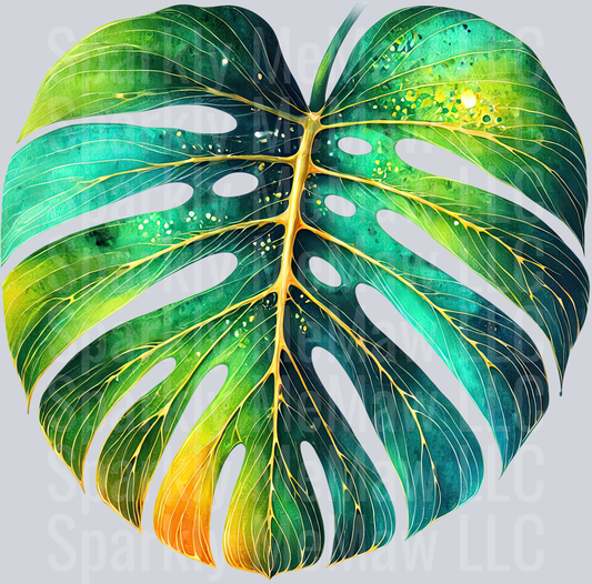 30 Tropical Leaves Clipart Decal