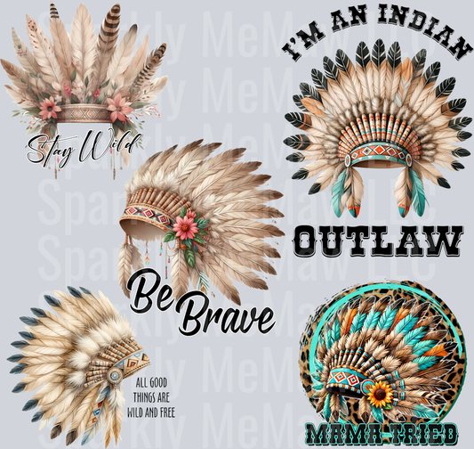 Native American Headdress 10x10