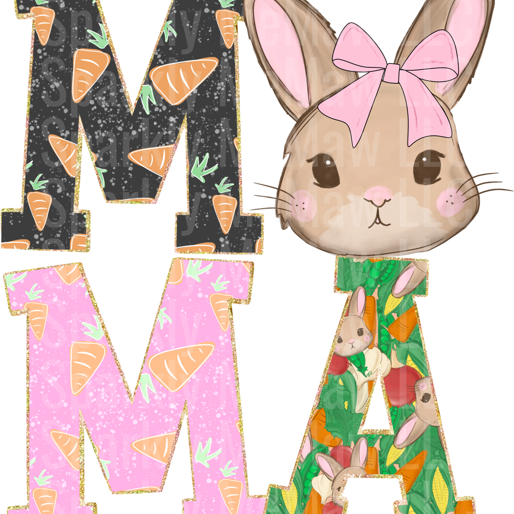 Mama_Bunny DTF Transfer (Fabrics)