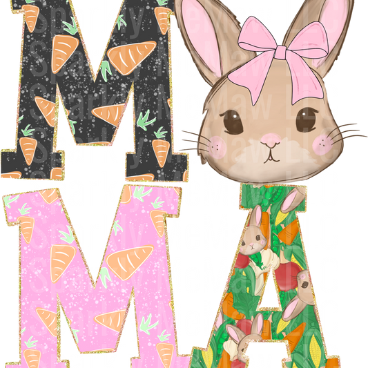 Mama_Bunny DTF Transfer (Fabrics)