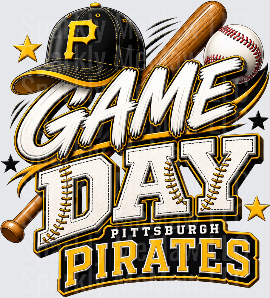 Pittsburgh Pirates Game Day UV DTF Decal