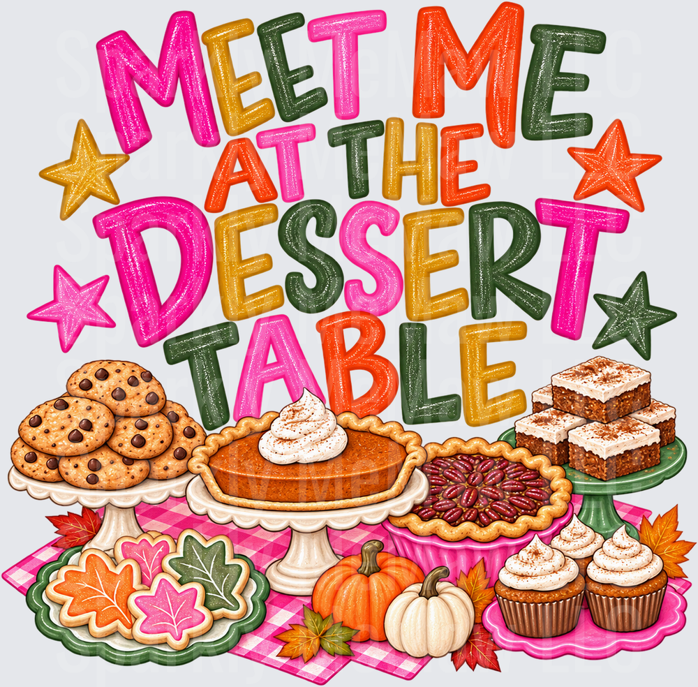 Meet Me At The Dessert Table UV DTF Decal