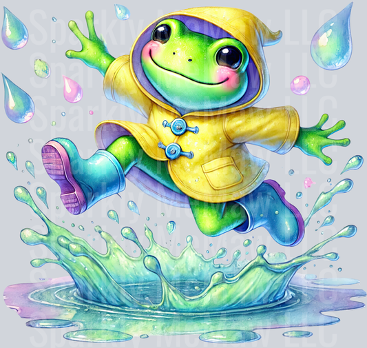 13 April Showers UV DTF Clip art Decal