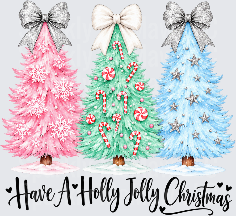 Have A Holly Jolly Christmas UV DTF Decal