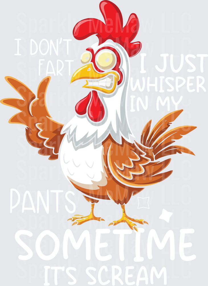 Cartoon Rooster with Red Comb and Brown Feathers Giving Thumbs Up UV DTF Decal