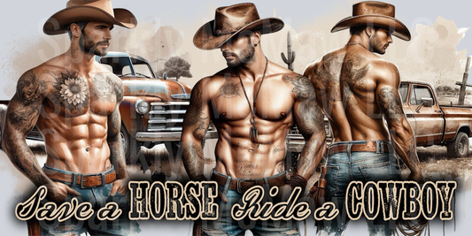 Save A Horse 16 oz UV DTF Wrap