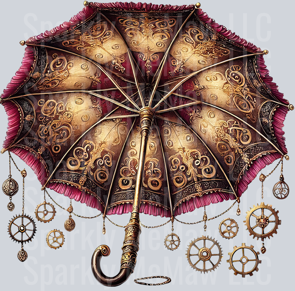 Steampunk Clip Art UV DTF Decal  8