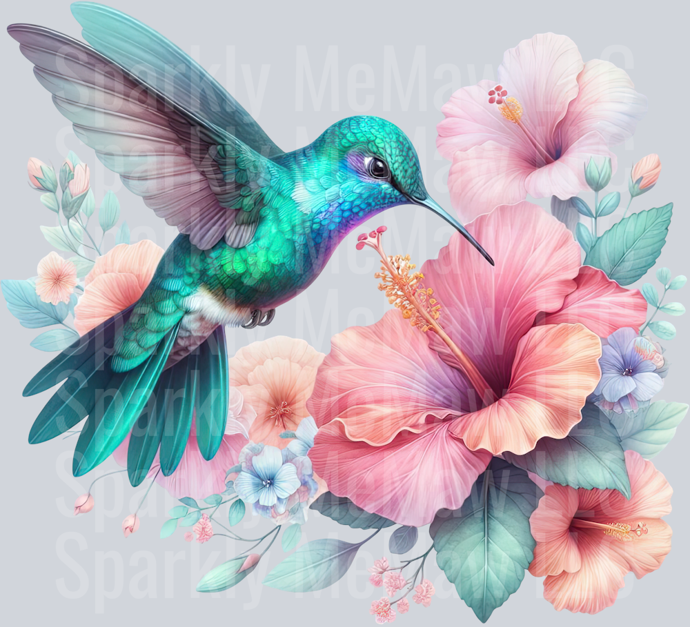 29 Hummingbird Clip Art UV DTF Decal