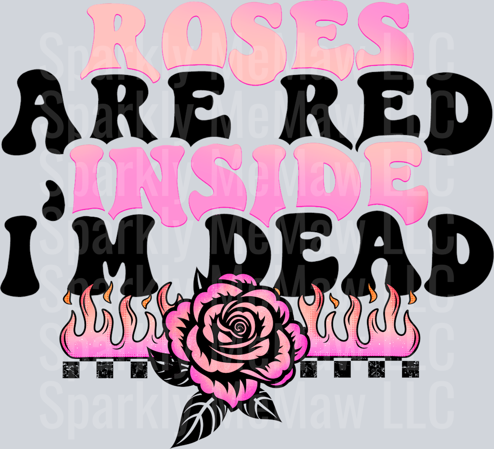 UV DTF Decal roses