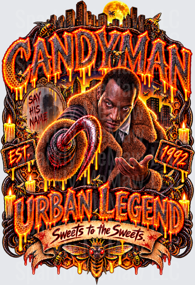 Candyman Urban Legend Horror UV DTF Decal