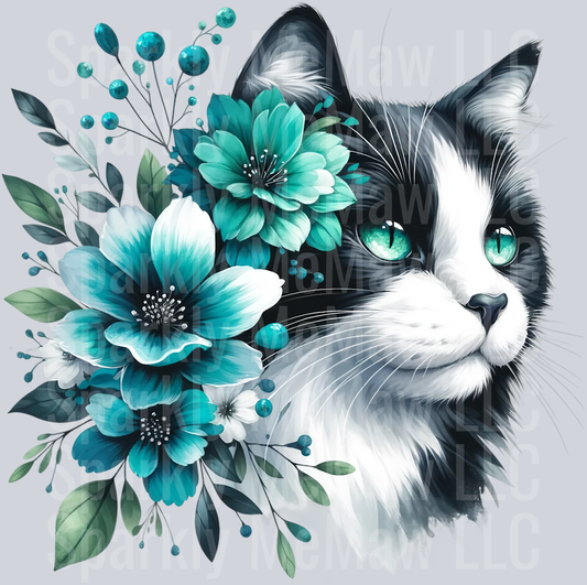 cat 8 Clip Art UV DTF Decal