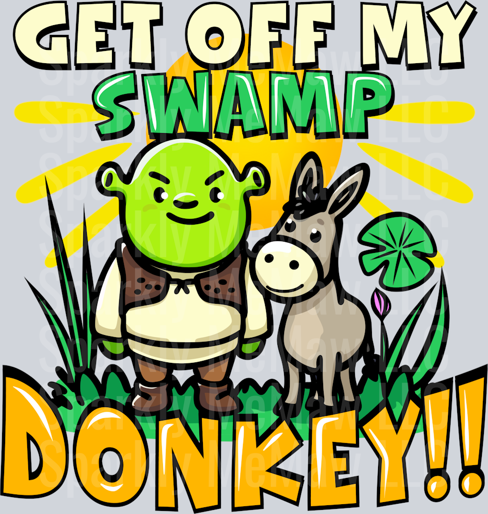 Get off my Swamp UV DTF Decal
