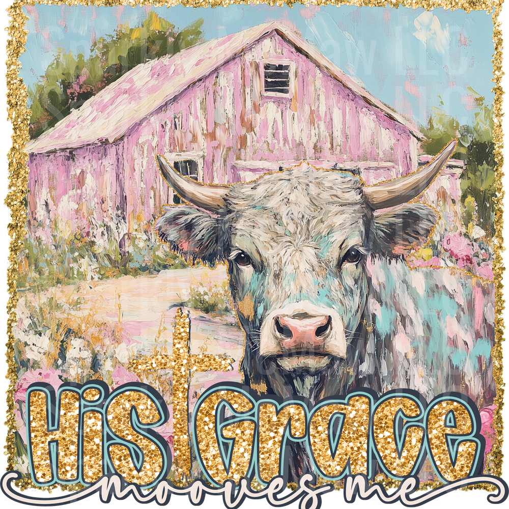 His Grace Moves me uv DTF Decal